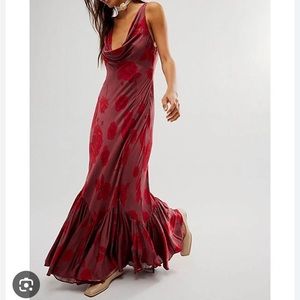 Free People x Revolve Zelda Maxi Dress rose
